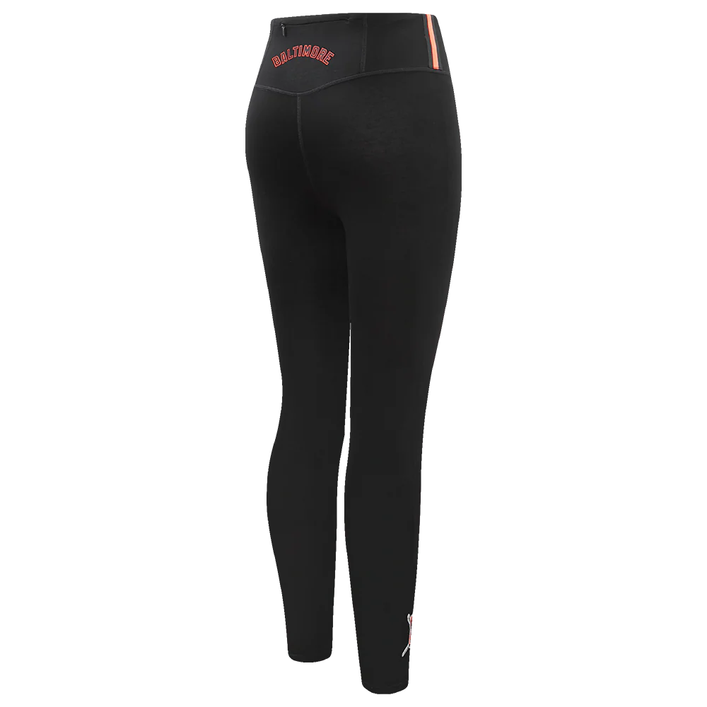 MLB BALTIMORE ORIOLES MASHUP WOMEN'S JERSEY LEGGING (BLACK) - Image 3