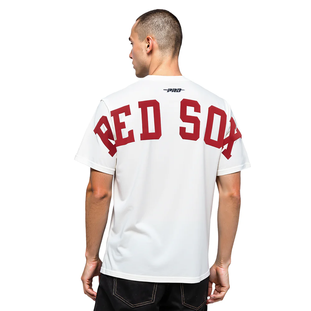 MLB BOSTON RED SOX WINGSPAN MEN'S CJ DROP SHOULDER TEE (WHITE)