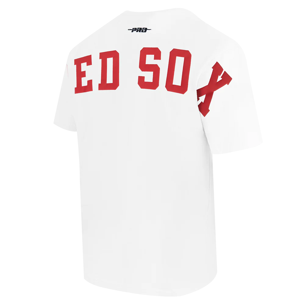 MLB BOSTON RED SOX WINGSPAN MEN'S CJ DROP SHOULDER TEE (WHITE) - Image 4