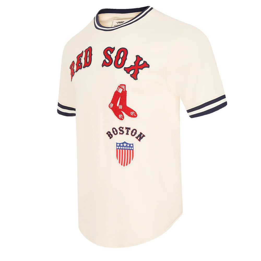 MLB BOSTON RED SOX RETRO CLASSIC MEN'S TOP (EGGSHELL/ MIDNIGHT NAVY) - Image 2