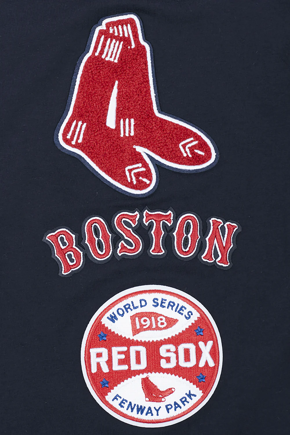 MLB BOSTON RED SOX RETRO CLASSIC MEN'S STRIPED TOP (MIDNIGHT NAVY/RED) - Image 6