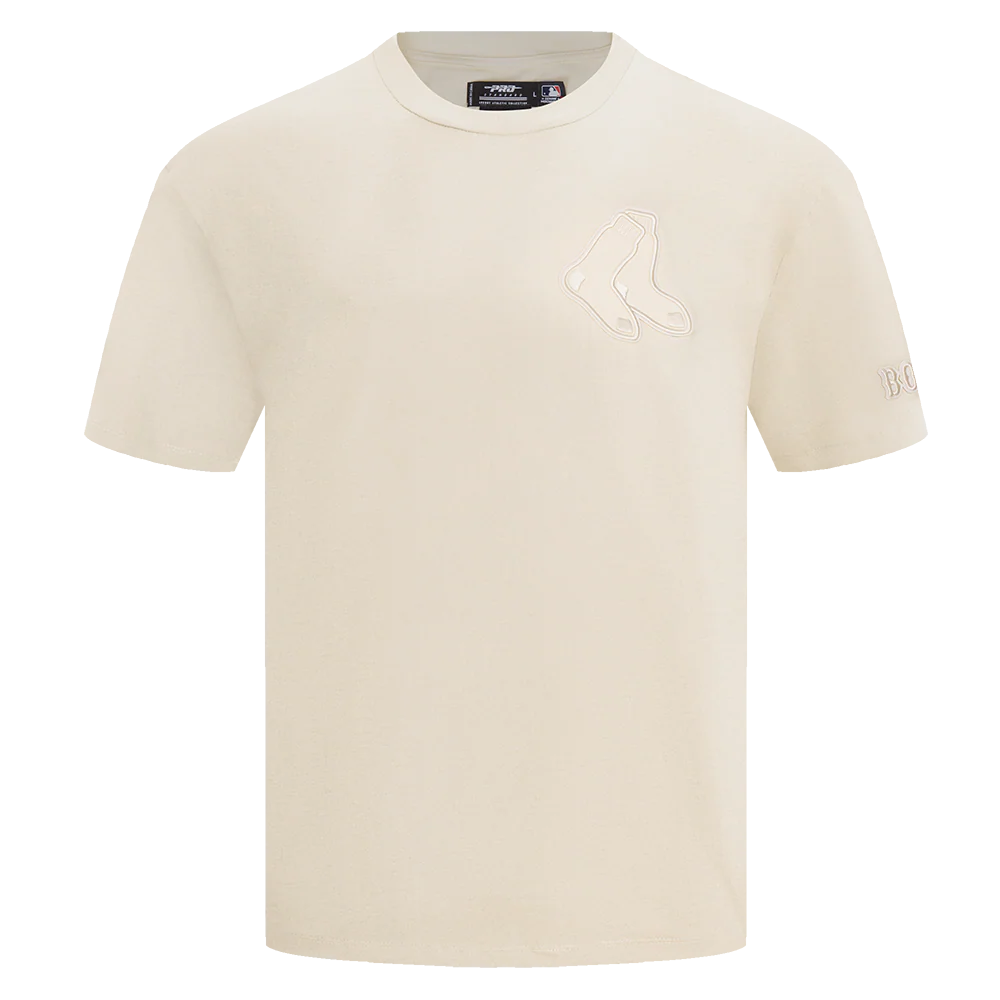 MLB BOSTON RED SOX NEUTRAL MEN'S DROP SHOULDER TOP (EGGSHELL)