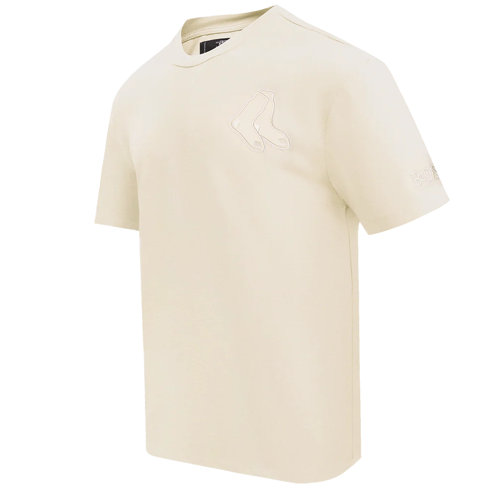 MLB BOSTON RED SOX NEUTRAL MEN'S DROP SHOULDER TOP (EGGSHELL) - Image 2