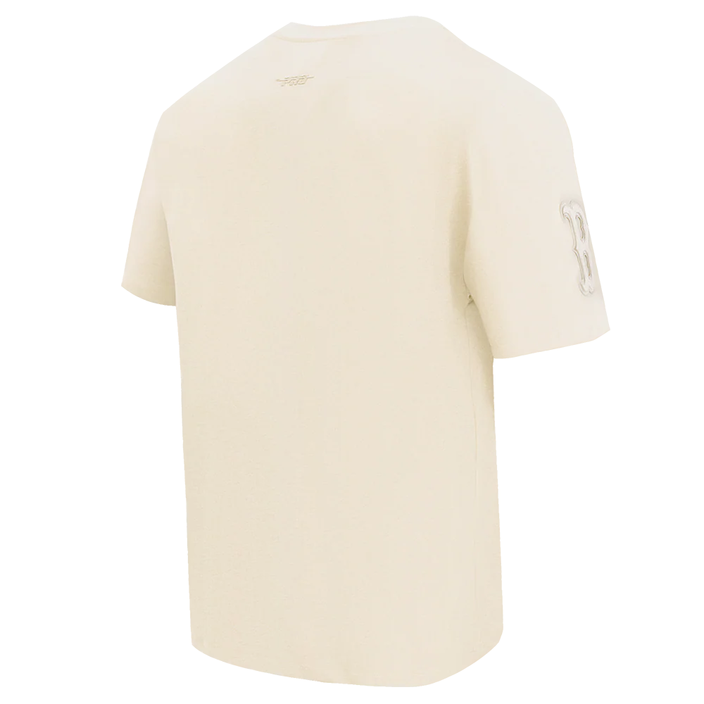 MLB BOSTON RED SOX NEUTRAL MEN'S DROP SHOULDER TOP (EGGSHELL) - Image 4