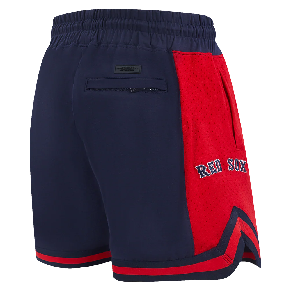 MLB BOSTON RED SOX SCRIPT TAIL MEN'S DOUBLE KNIT 2.0 SHORT (MIDNIGHT NAVY/RED/MIDNIGHT NAVY) - Image 4