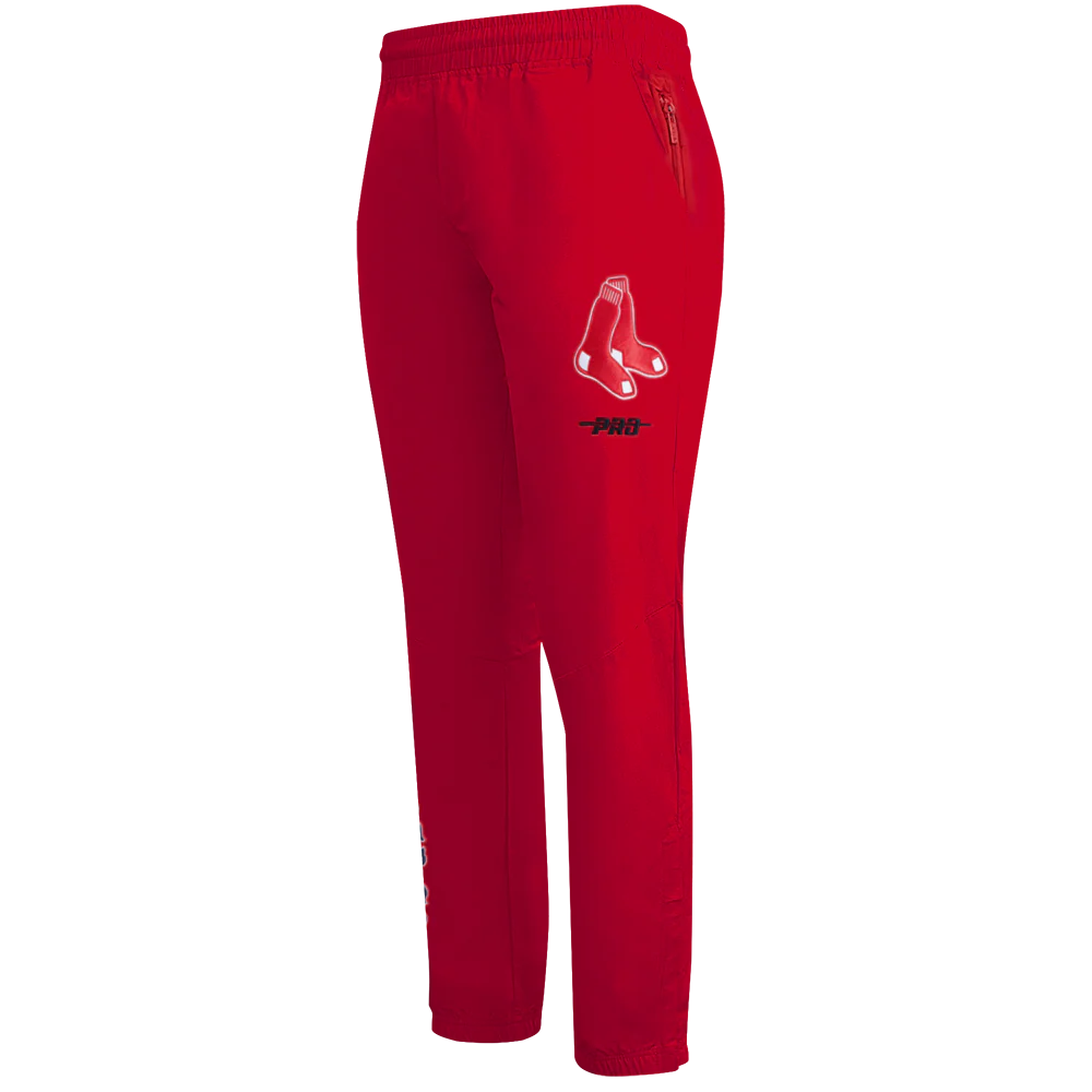MLB BOSTON RED SOX CLASSIC WIND SUIT MEN'S WOVEN PANT (RED) - Image 4