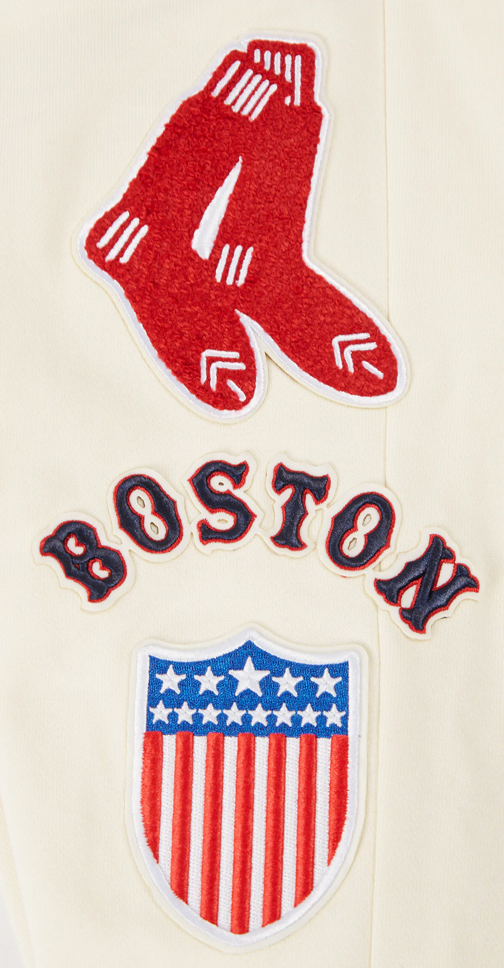 MLB BOSTON RED SOX RETRO CLASSIC MEN'S SWEATPANT (EGGSHELL/ MIDNIGHT NAVY) - Image 5