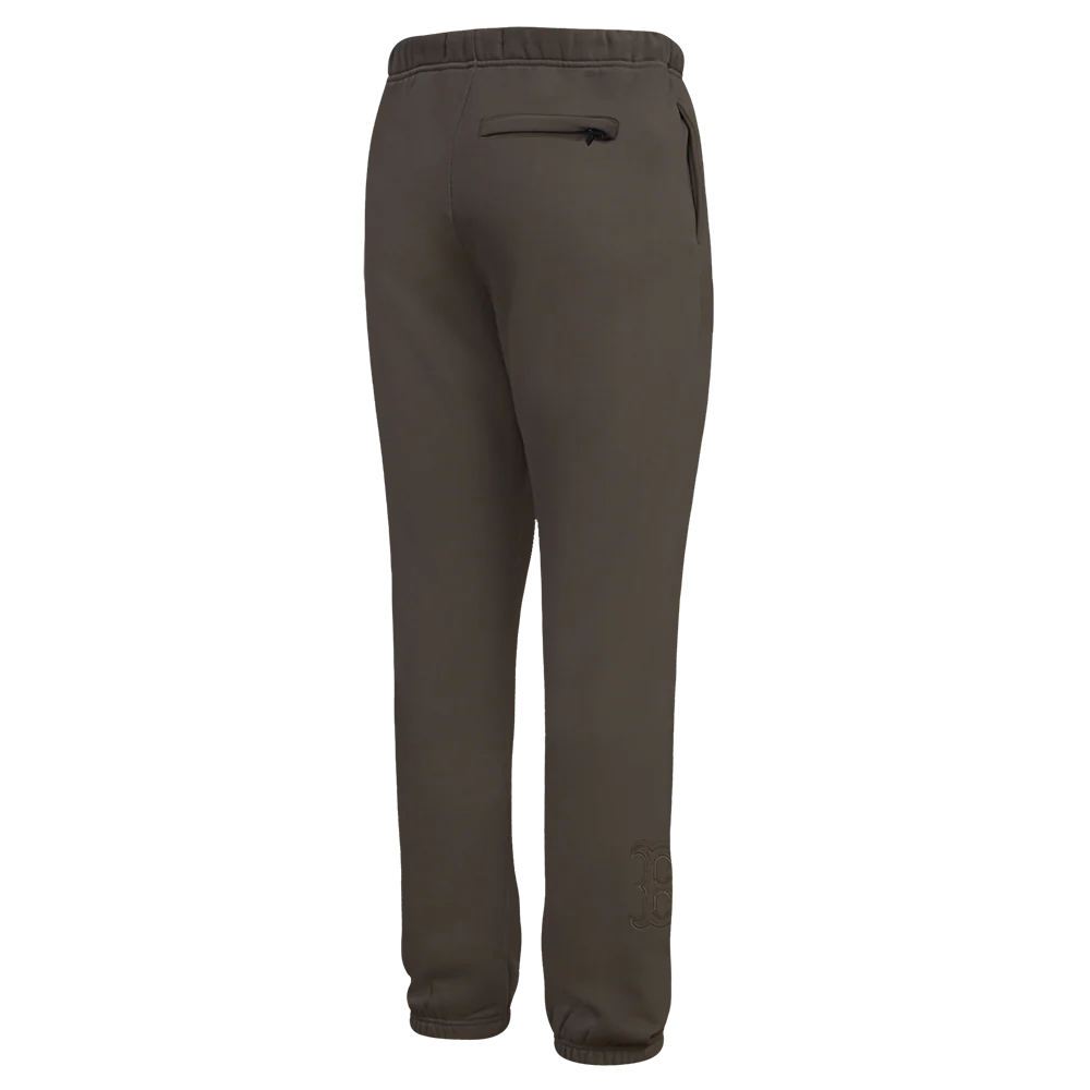 MLB BOSTON RED SOX NEUTRAL MEN'S FLEECE SWEATPANT (DARK TAUPE) - Image 3