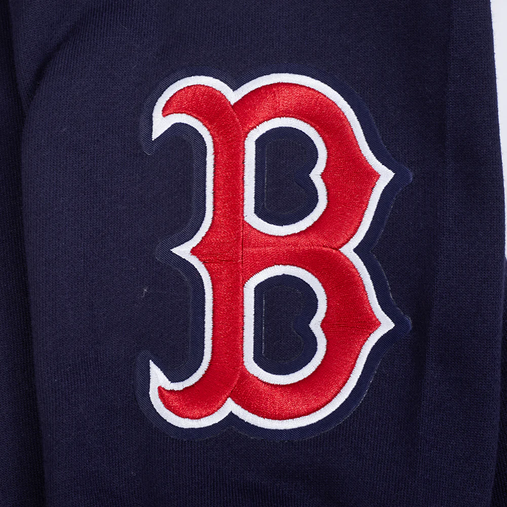 MLB BOSTON RED SOX WINGSPAN MEN'S DROP SHOULDER FLEECE CREWNECK (MIDNIGHT NAVY) - Image 8