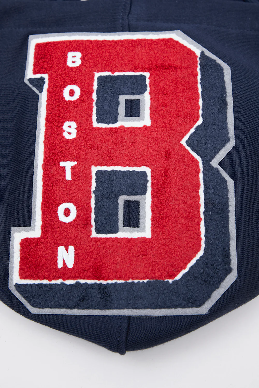 MLB BOSTON RED SOX MASHUP MEN'S RIB PULLOVER HOODIE (MIDNIGHT NAVY/RED/MIDNIGHT NAVY) - Image 9