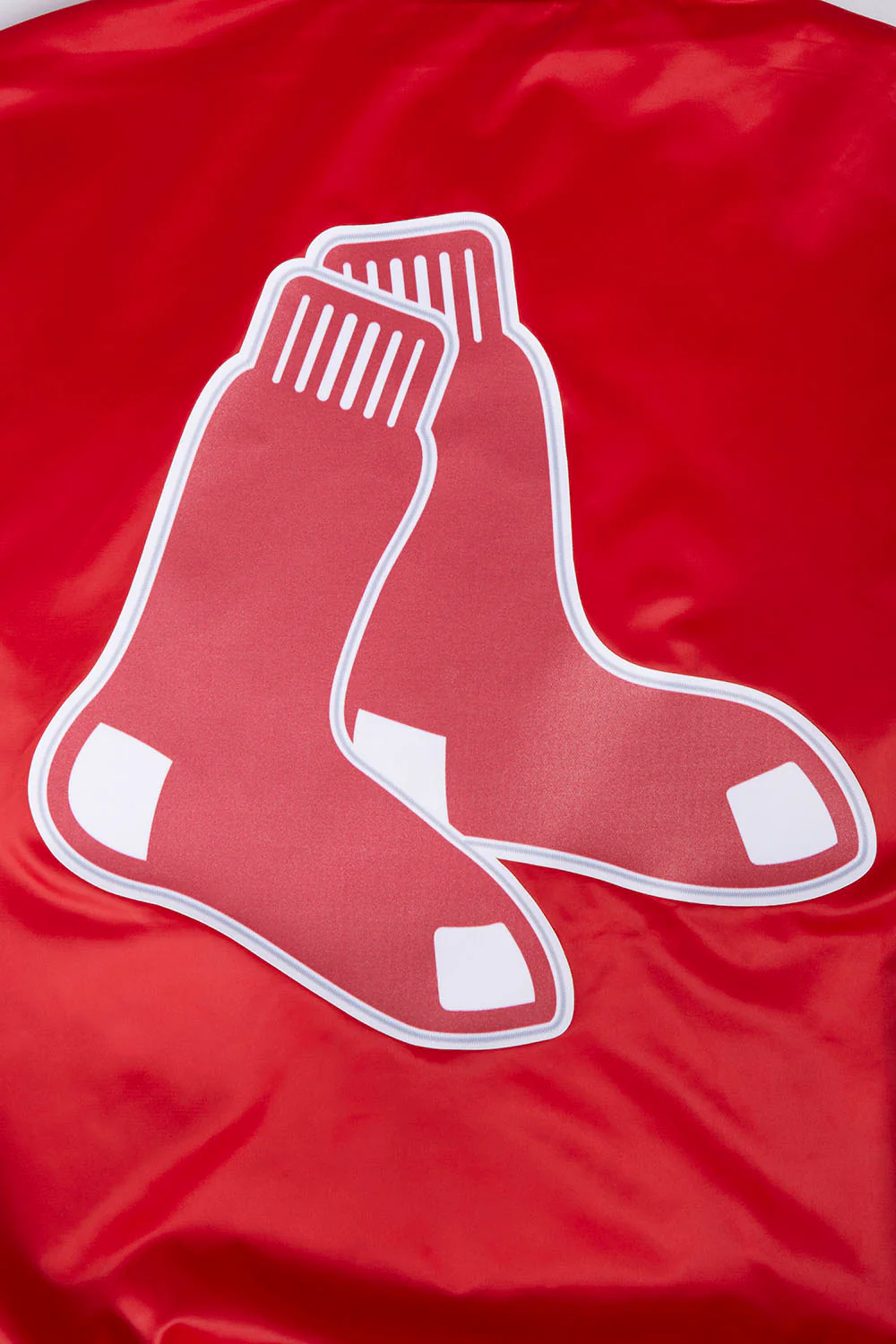 MLB BOSTON RED SOX SCRIPT TAIL MEN'S SATIN JACKET (RED/MIDNIGHT NAVY/RED) - Image 8