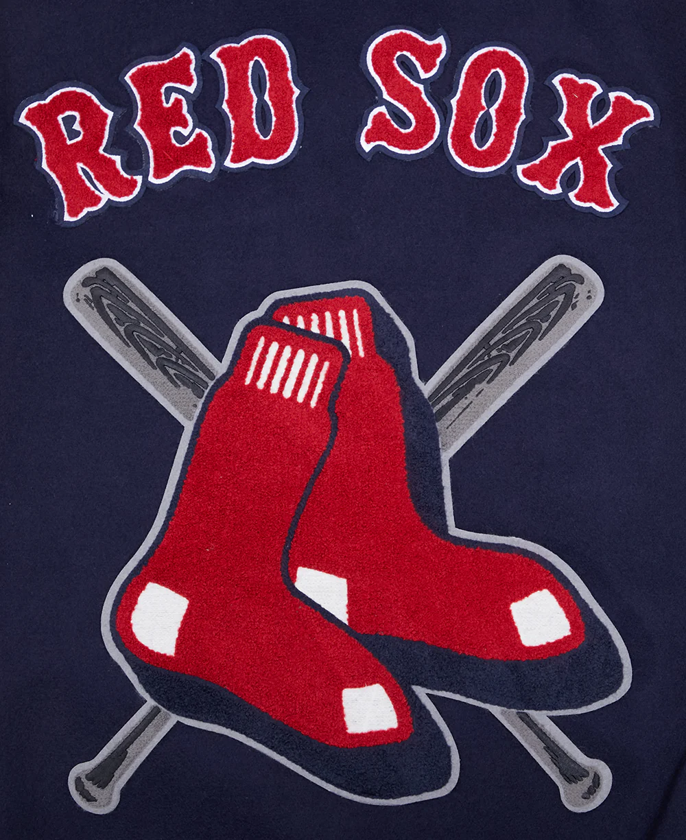 MLB BOSTON RED SOX MASHUP MEN'S RIB WOOL VARSITY JACKET (MIDNIGHT NAVY/RED/MIDNIGHT NAVY) - Image 13