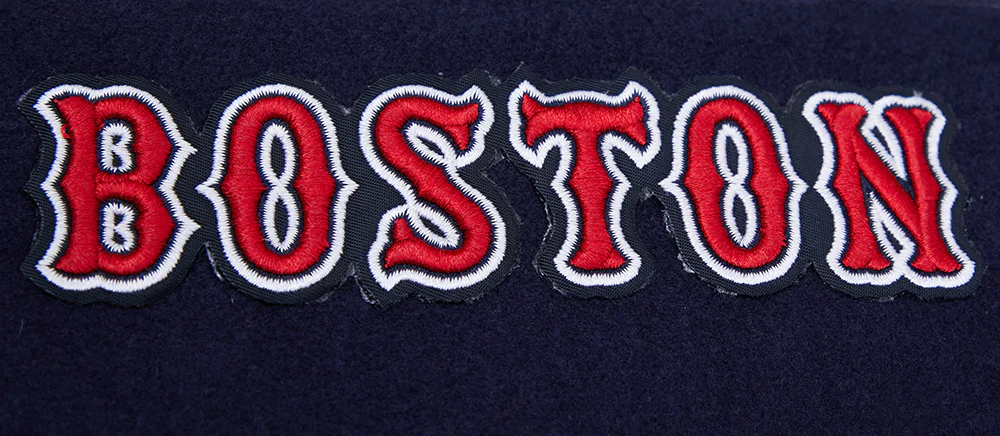 MLB BOSTON RED SOX MASHUP MEN'S RIB WOOL VARSITY JACKET (MIDNIGHT NAVY/RED/MIDNIGHT NAVY) - Image 8