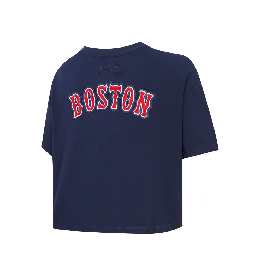 MLB BOSTON RED SOX CLASSIC WOMEN'S BOXY TOP (MIDNIGHT NAVY) - Image 2