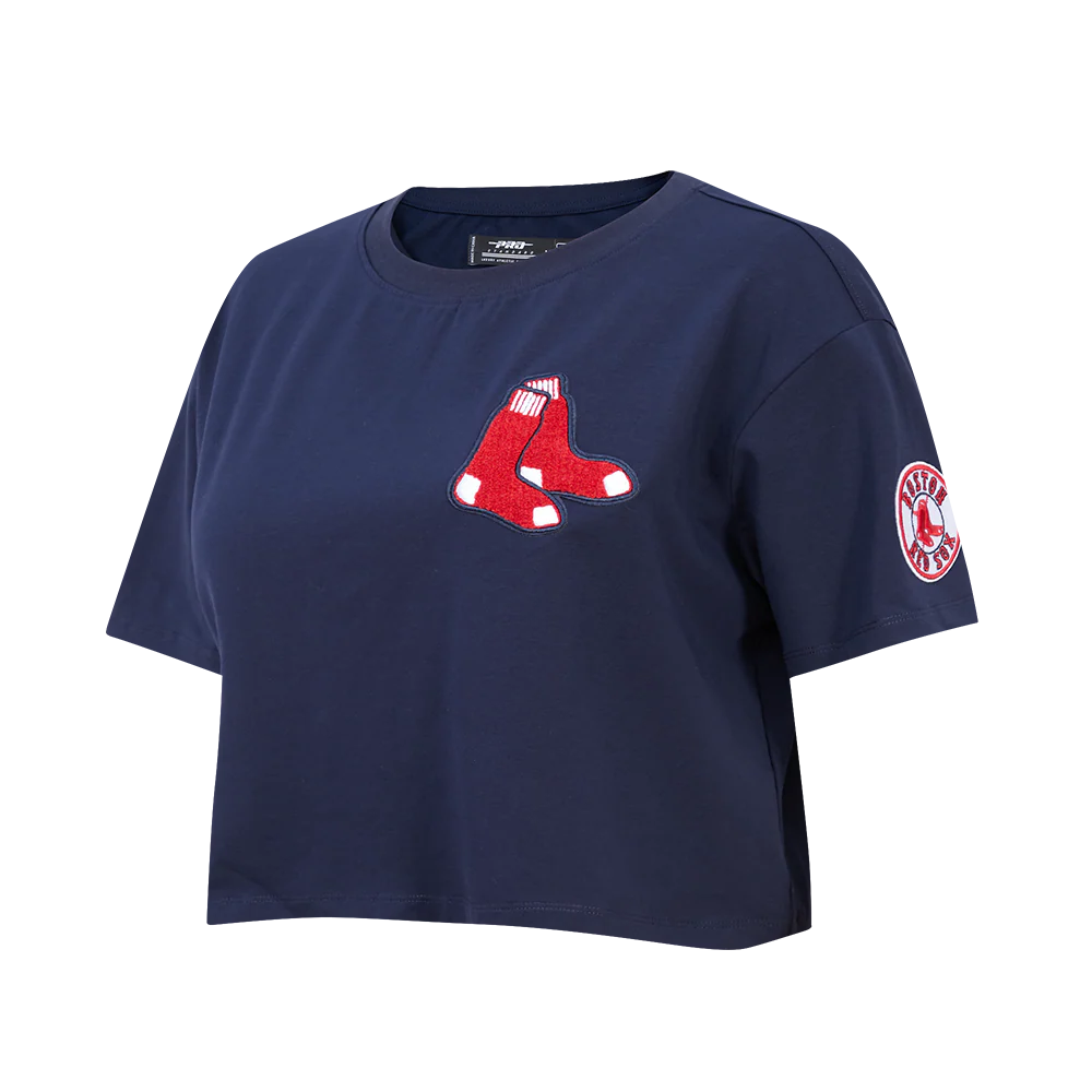 MLB BOSTON RED SOX CLASSIC WOMEN'S BOXY TOP (MIDNIGHT NAVY) - Image 4