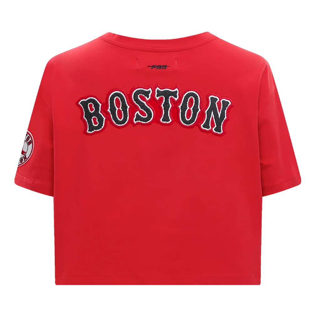 MLB BOSTON RED SOX CLASSIC WOMEN'S BOXY TOP (RED) - Image 4