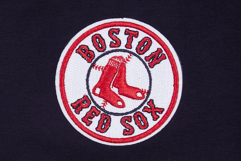 MLB BOSTON RED SOX CLASSIC SHORT SLEEVE WOMEN'S SINGLE JERSEY SLIM FIT TOP (MIDNIGHT NAVY) - Image 6