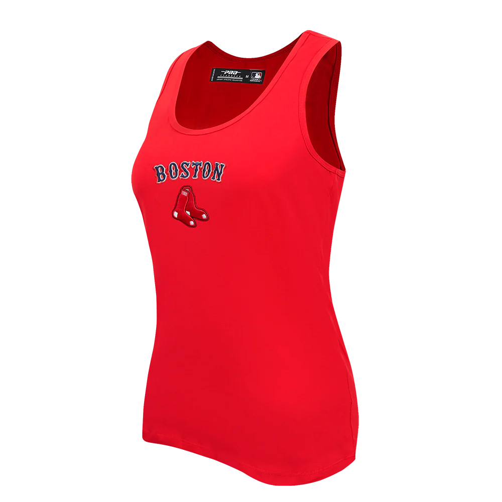 MLB BOSTON RED SOX CLASSIC WOMEN'S RELAXED FIT RACERBACK (RED) - Image 2