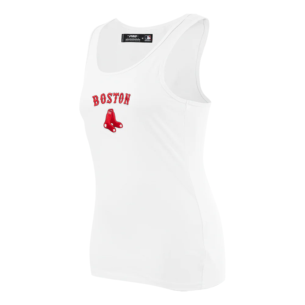 MLB BOSTON RED SOX CLASSIC WOMEN'S RELAXED FIT RACERBACK (WHITE) - Image 2