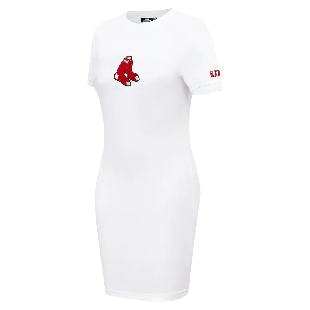 MLB BOSTON RED SOX CLASSIC WOMEN'S BODYCON DRESS (WHITE) - Image 2