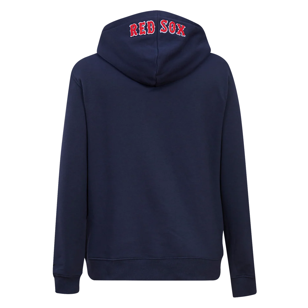 MLB BOSTON RED SOX CLASSIC WOMEN'S PULLOVER HOODIE (MIDNIGHT NAVY) - Image 3