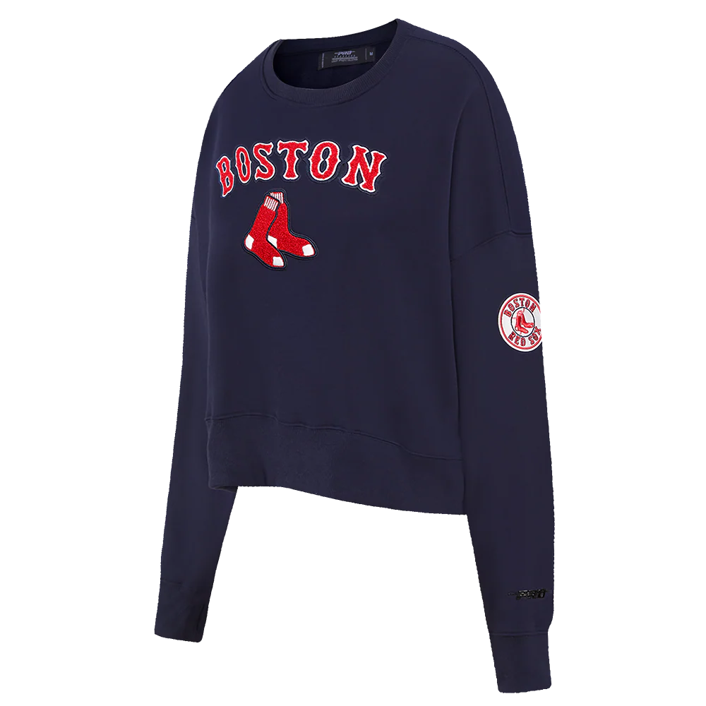 MLB BOSTON RED SOX CLASSIC WOMEN'S CREWNECK (MIDNIGHT NAVY) - Image 2