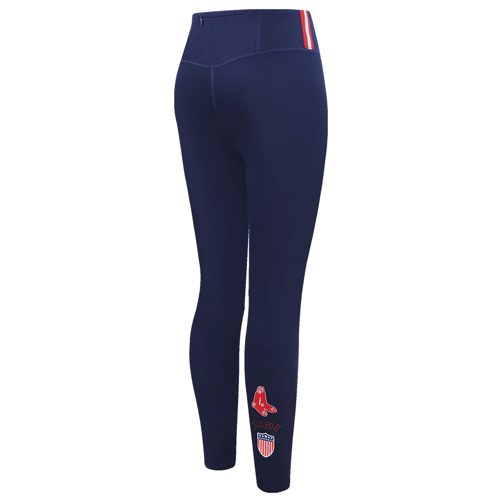 MLB BOSTON RED SOX RETRO CLASSIC WOMEN'S JERSEY LEGGING (MIDNIGHT NAVY) - Image 3