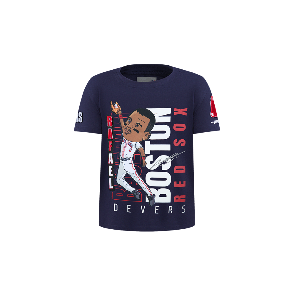 MLB BOSTON RED SOX RAFAEL DEVERS  #11 REMIX AVATAR TODDLER BOYS SHORT SLEEVE TOP (MIDNIGHT NAVY)