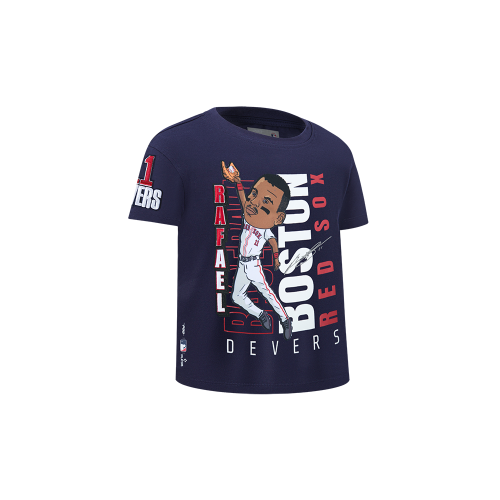 MLB BOSTON RED SOX RAFAEL DEVERS  #11 REMIX AVATAR TODDLER BOYS SHORT SLEEVE TOP (MIDNIGHT NAVY) - Image 3