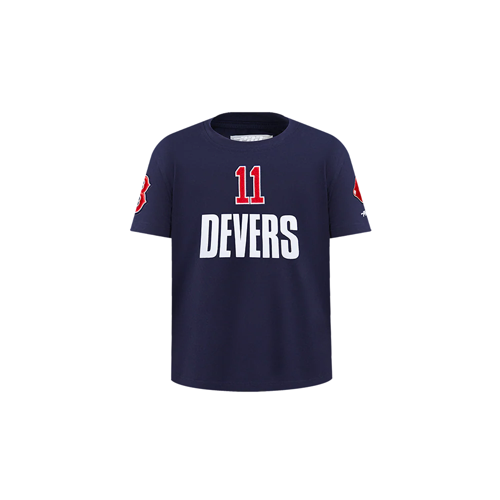 MLB BOSTON RED SOX RAFAEL DEVERS #11 CLASSIC PLAYER NAME AND NUMBER TODDLER BOY'S TEE (MIDNIGHT NAVY)