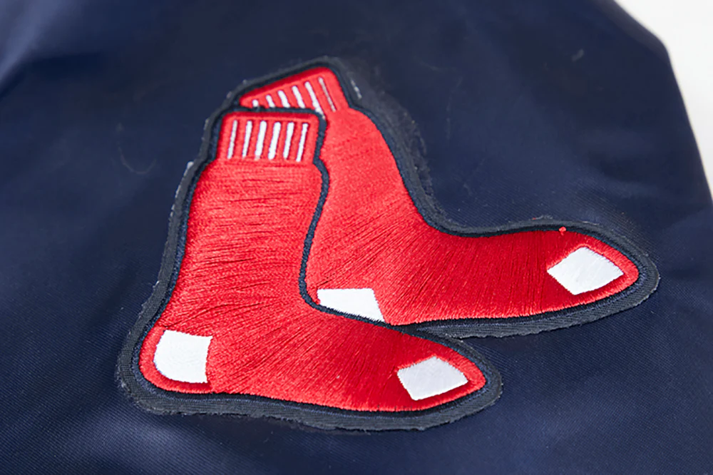 MLB BOSTON RED SOX CLASSIC WOMEN'S SATIN JACKET (MIDNIGHT NAVY) - Image 7