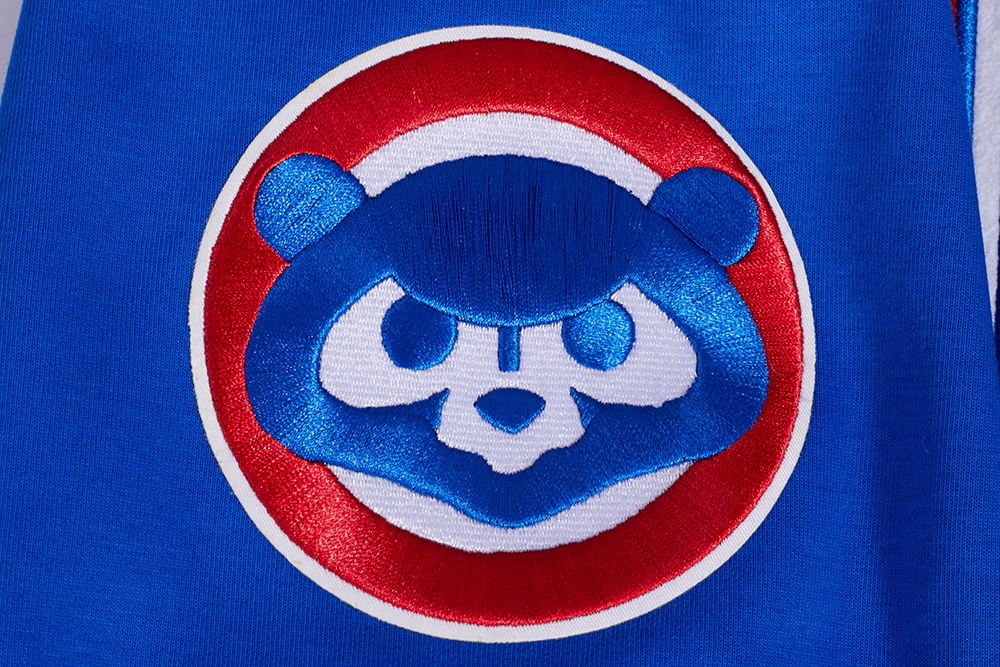 MLB CHICAGO CUBS CLASSIC MEN'S WARM UP JACKET (ROYAL BLUE/RED) - Image 6