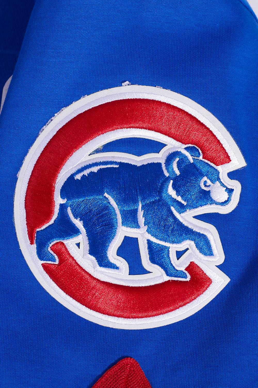 MLB CHICAGO CUBS CLASSIC MEN'S WARM UP JACKET (ROYAL BLUE/RED) - Image 7