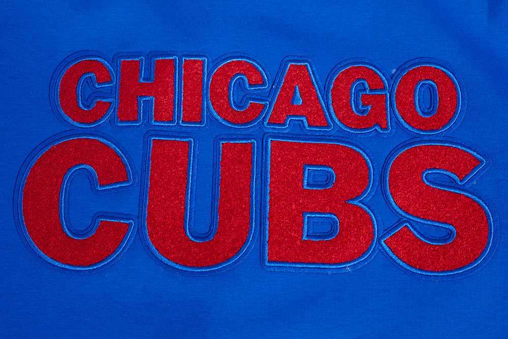 MLB CHICAGO CUBS CLASSIC MEN'S WARM UP JACKET (ROYAL BLUE/RED) - Image 8