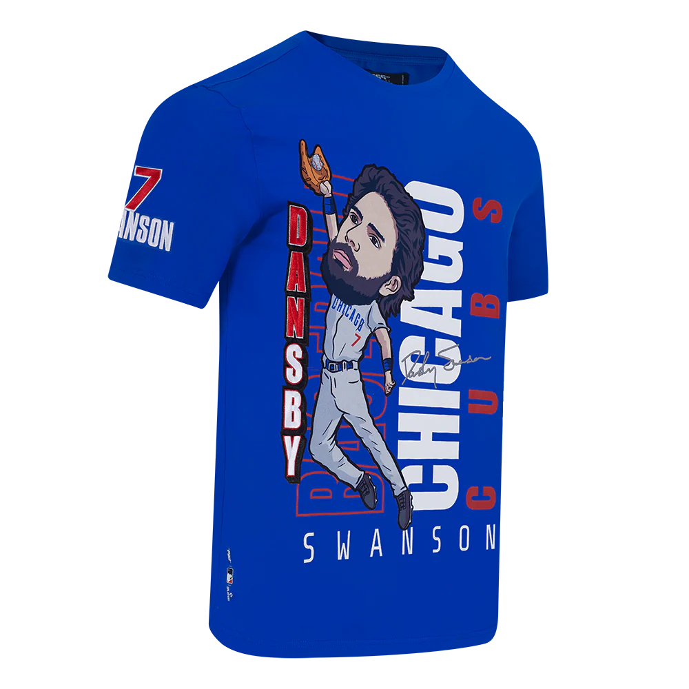MLB CHICAGO CUBS DANSBY SWANSON #7 REMIX AVATAR SINGLE JERSEY MEN'S TOP (ROYAL BLUE) - Image 3