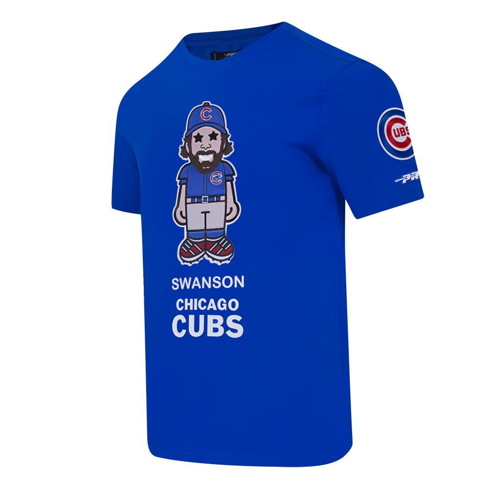 MLB CHICAGO CUBS DANSBY SWANSON #7 AVATAR SINGLE JERSEY MEN'S TOP (ROYAL BLUE) - Image 3