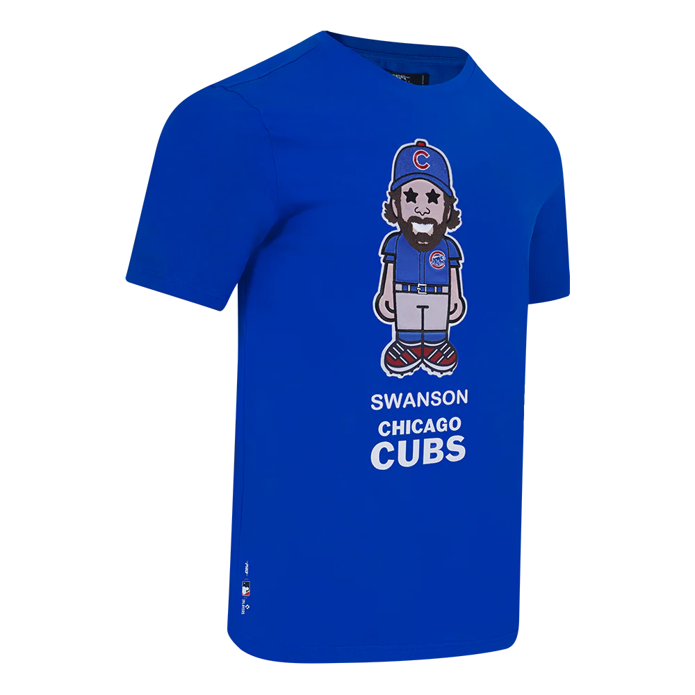 MLB CHICAGO CUBS DANSBY SWANSON #7 AVATAR SINGLE JERSEY MEN'S TOP (ROYAL BLUE) - Image 4