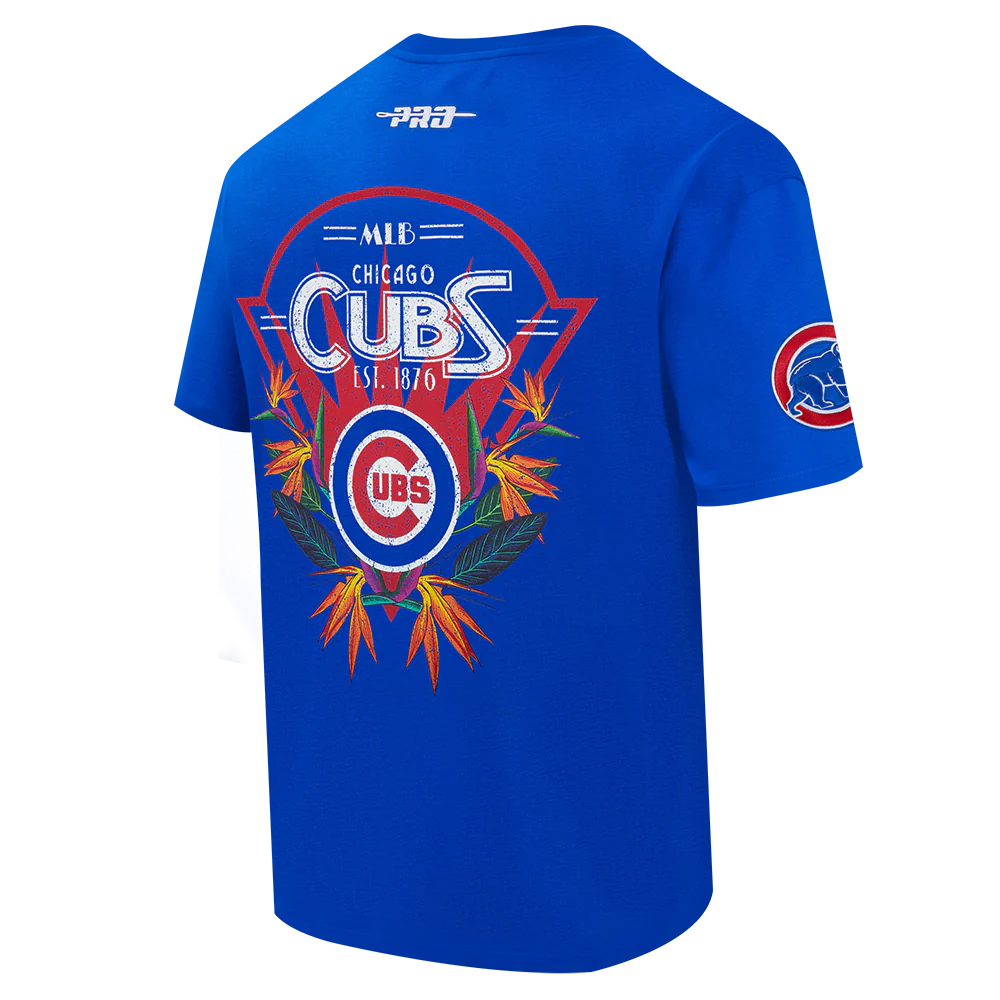 MLB CHICAGO CUBS PARADISE MEN'S S/S TOP (ROYAL BLUE) - Image 4