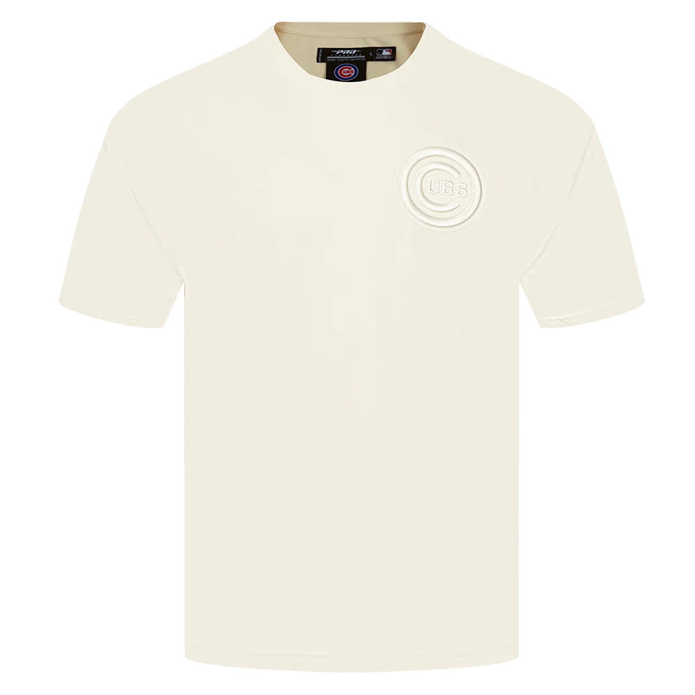 MLB CHICAGO CUBS NEUTRAL MEN'S DROP SHOULDER TOP (EGGSHELL)