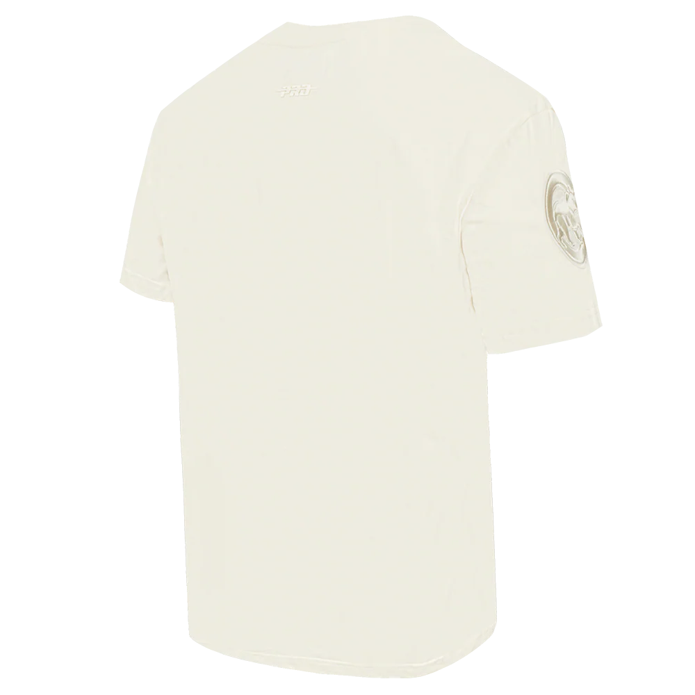MLB CHICAGO CUBS NEUTRAL MEN'S DROP SHOULDER TOP (EGGSHELL) - Image 4