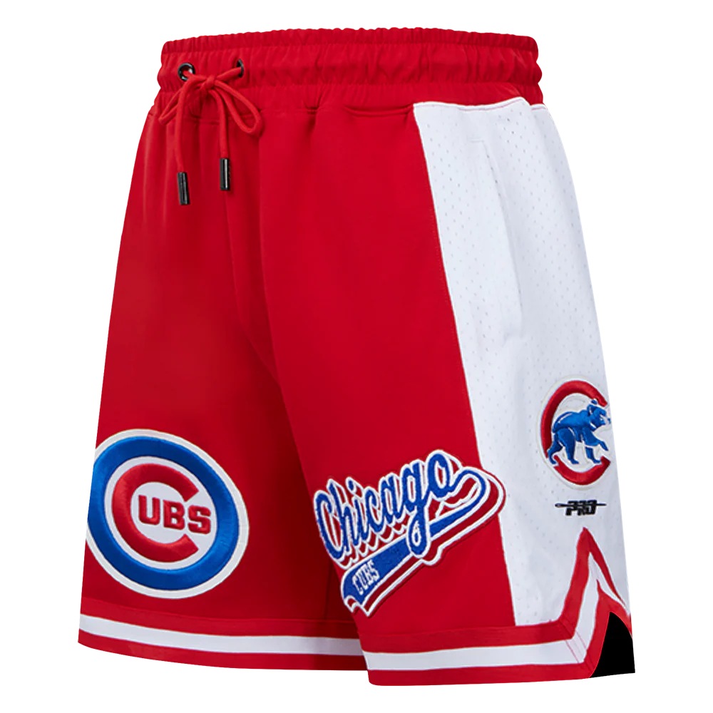 MLB CHICAGO CUBS SCRIPT TAIL MEN'S DOUBLE KNIT 2.0 SHORT (RED)