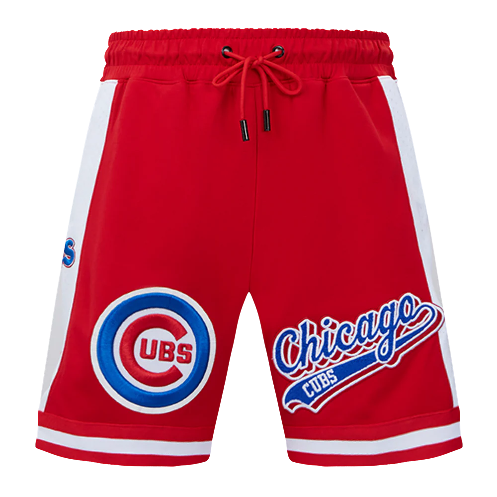 MLB CHICAGO CUBS SCRIPT TAIL MEN'S DOUBLE KNIT 2.0 SHORT (RED) - Image 2