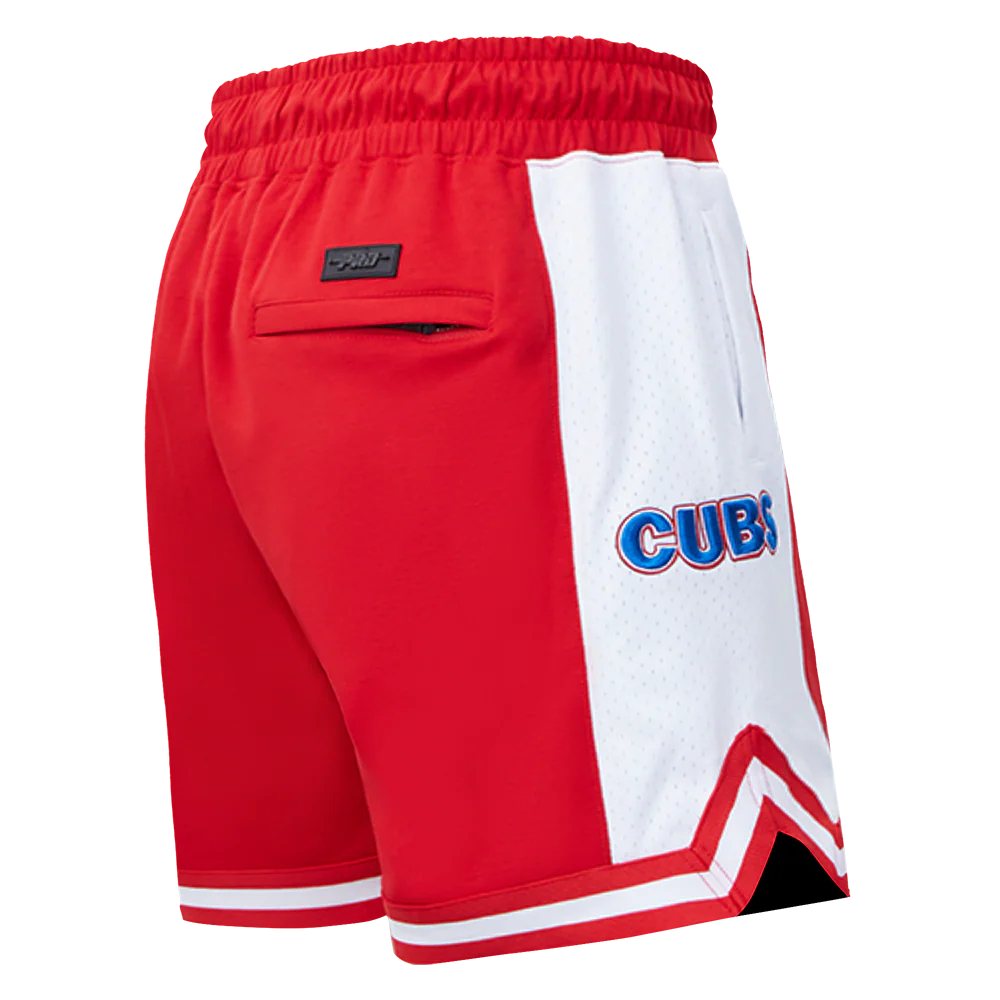 MLB CHICAGO CUBS SCRIPT TAIL MEN'S DOUBLE KNIT 2.0 SHORT (RED) - Image 4