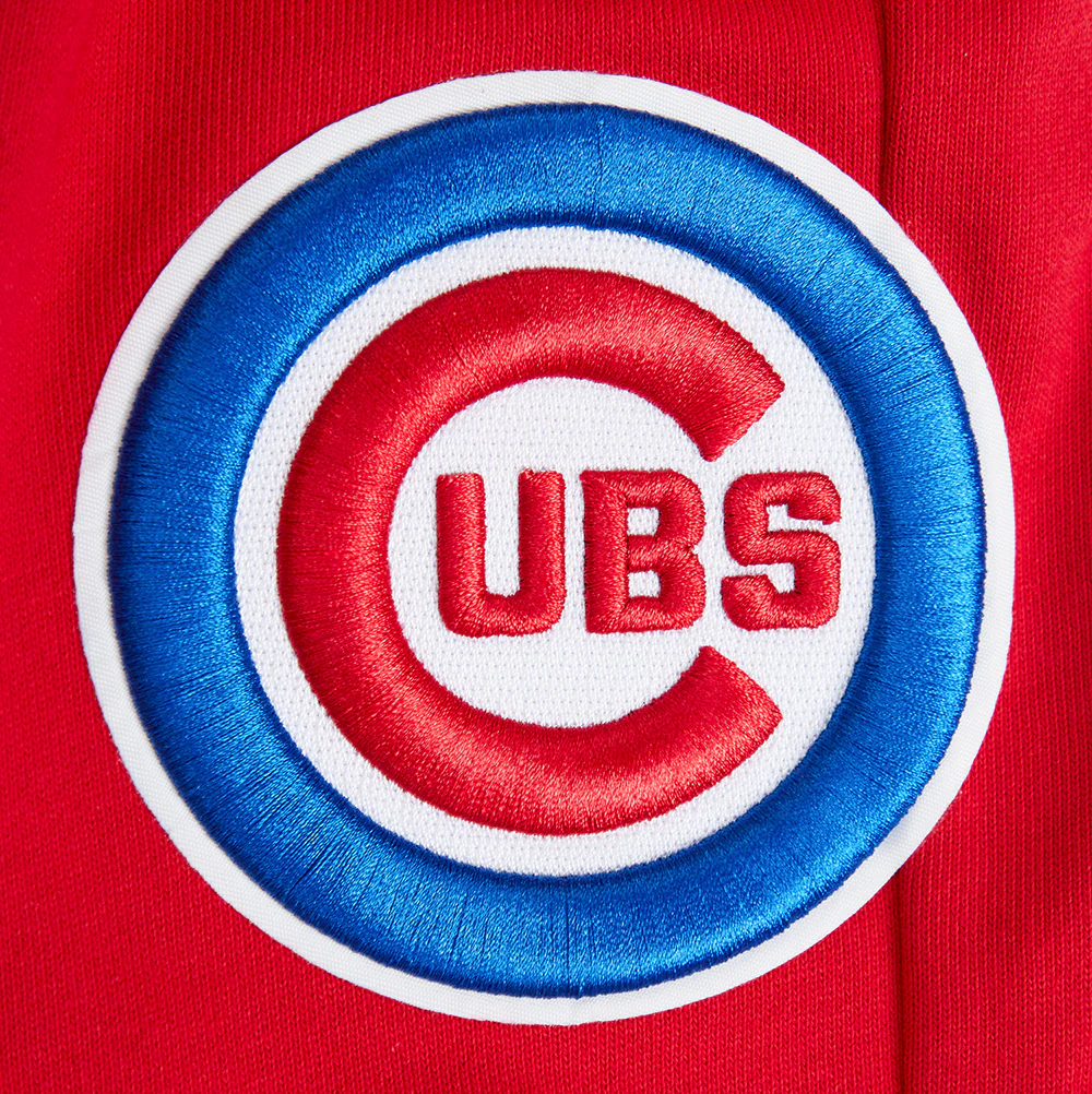 MLB CHICAGO CUBS SCRIPT TAIL MEN'S RIB FLEECE SWEATPANT (RED) - Image 6