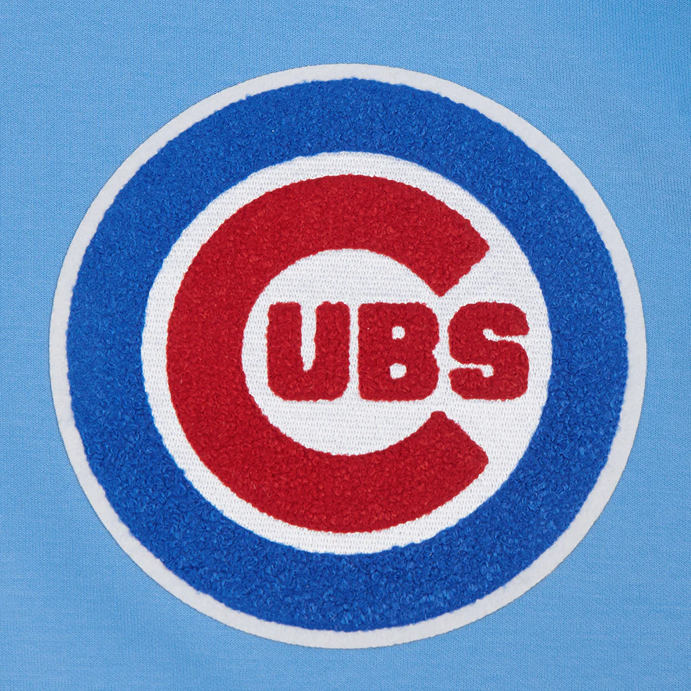 MLB CHICAGO CUBS CLASSIC CHENILLE MEN'S PULLOVER HOODIE (UNIVERSITY BLUE) - Image 5