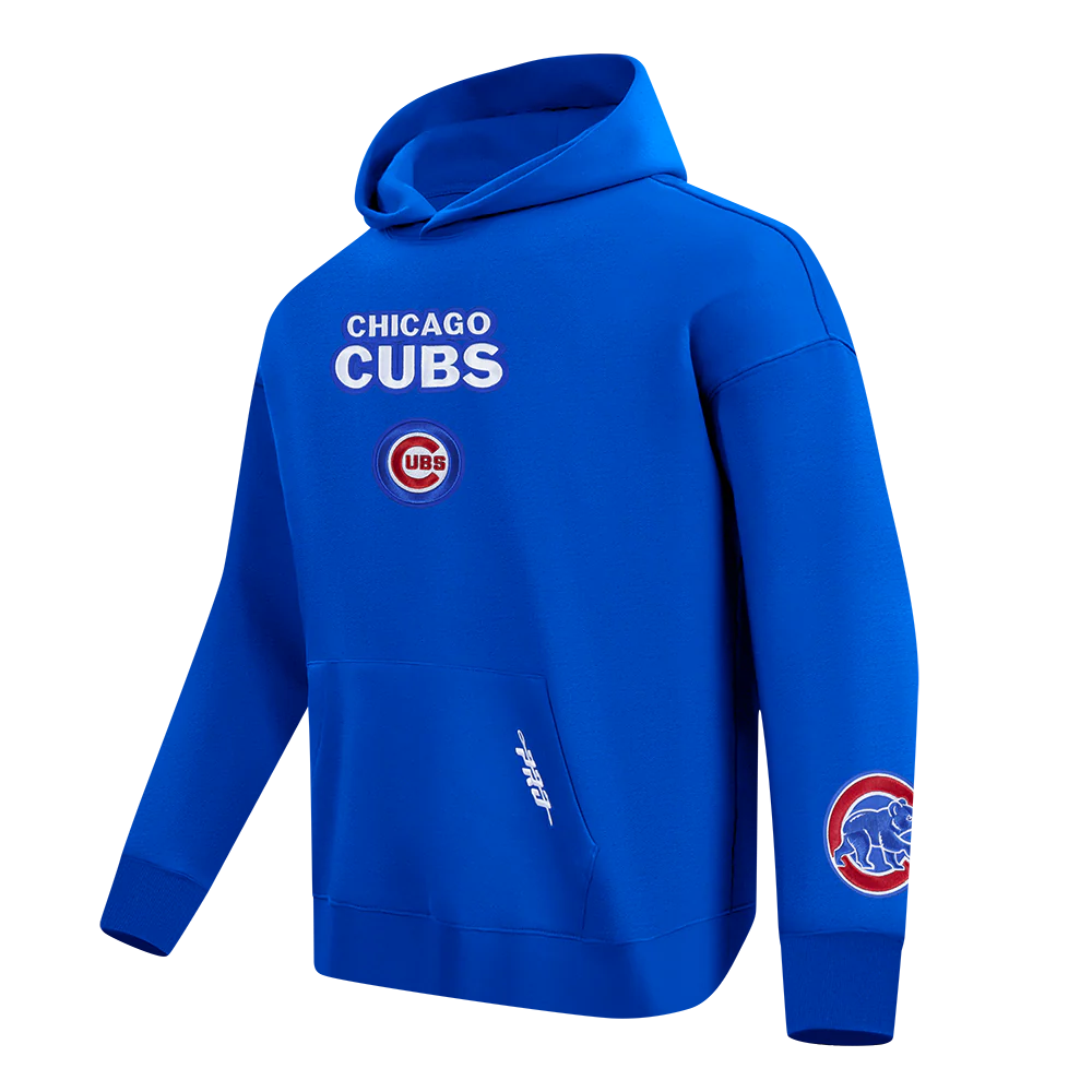 MLB CHICAGO CUBS WINGSPAN MEN'S DROP SHOULDER FLC PO HOODIE (ROYAL BLUE) - Image 3