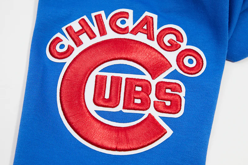 MLB CHICAGO CUBS CLASSIC CHENILLE MEN'S FULL ZIP HOODIE (ROYAL BLUE) - Image 7