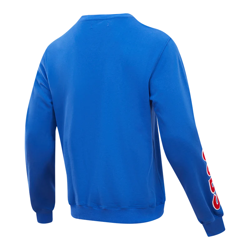 MLB CHICAGO CUBS CLASSIC MEN'S CREWNECK (ROYAL BLUE) - Image 4