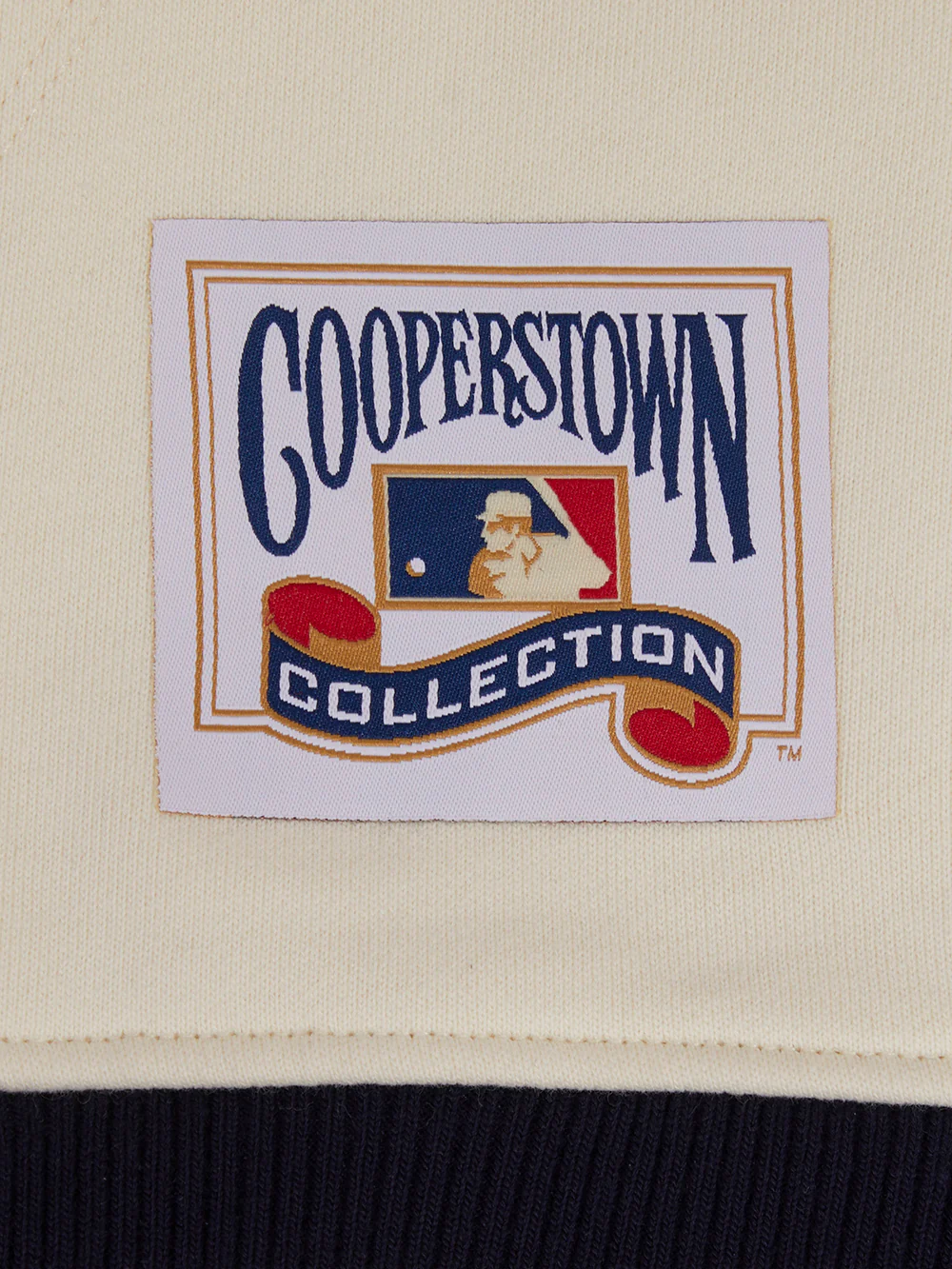 MLB CHICAGO CUBS RETRO CLASSIC MEN'S PULLOVER HOODIE (EGGSHELL/ MIDNIGHT NAVY) - Image 6