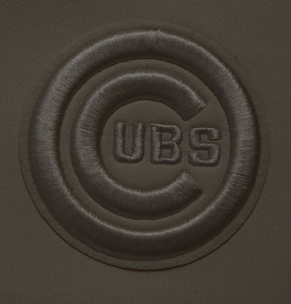 MLB CHICAGO CUBS NEUTRAL MEN'S DROP SHOULDER PO HOODIE (DARK TAUPE) - Image 5